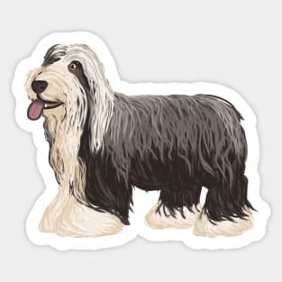 Bearded Collie (Small Design) Sticker